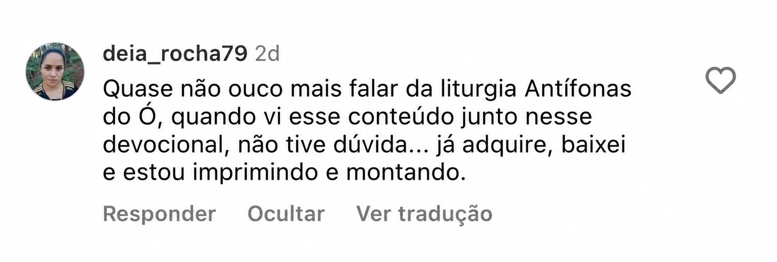 Depoimento sobre o Devocional do Advento de deia_rocha79